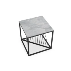 INFINITY 2 KWADRAT, sofabord, Grå marmor