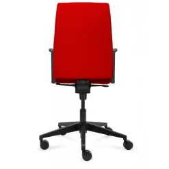 Infra ergonomisk kontorstol rød stof