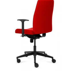 Infra ergonomisk kontorstol rød stof