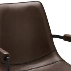 Isabel spisebordstol med armlæn - Mørkebrunt