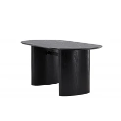 Isolde Ovalt spisebord 180 x 90 cm - Sort