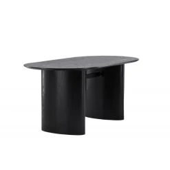 Isolde Ovalt spisebord 180 x 90 cm - Sort