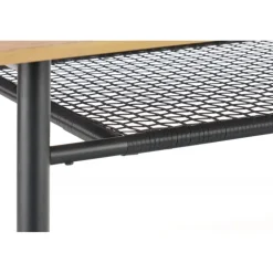 JACKSON bord, - bordplade - gylden eg, ben - Sort