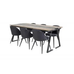 Jakarta e Spisebordssæt - Sort og Natur