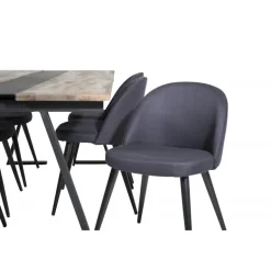 Jakarta e Spisebordssæt - Sort og Natur