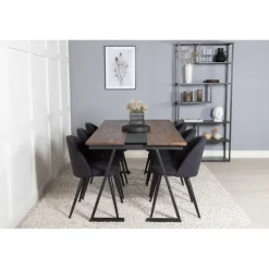 Jakarta e Spisebordssæt - Sort og Natur