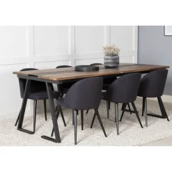 Jakarta e Spisebordssæt - Sort og Natur