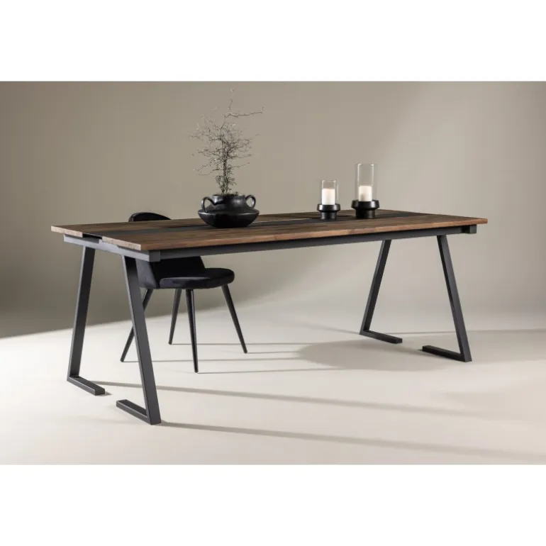 Jakarta Spisebord - Sort og Mørk Natur