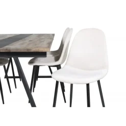 Jakarta Spisebordssæt - Beige, Sort og Natur