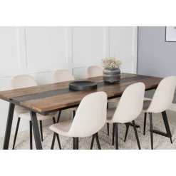 Jakarta Spisebordssæt - Beige, Sort og Natur