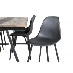 Jakarta Spisebordssæt - Sort og Natur