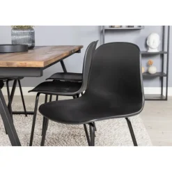 Jakarta Spisebordssæt - Sort og Natur