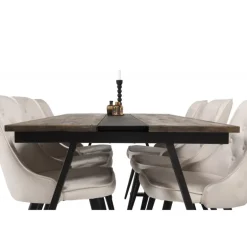 Jakarta t Spisebordssæt - Beige, Sort og Natur