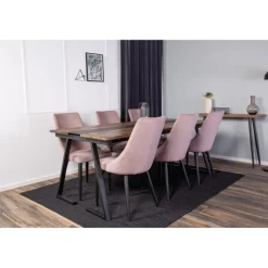 Jakarta t Spisebordssæt - Sort og Pink