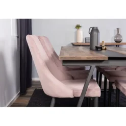 Jakarta t Spisebordssæt - Sort og Pink