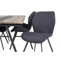 Jakarta t Spisebordssæt - Sort og Natur