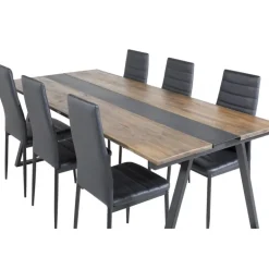 Jakarta t Spisebordssæt - Sort og Natur