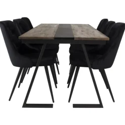 Jakarta t Spisebordssæt - Sort og Natur