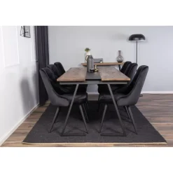 Jakarta t Spisebordssæt - Sort og Natur