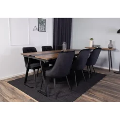 Jakarta t Spisebordssæt - Sort og Natur