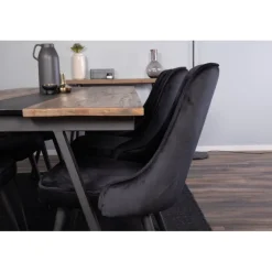 Jakarta t Spisebordssæt - Sort og Natur