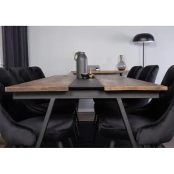 Jakarta t Spisebordssæt - Sort og Natur