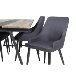 Jakarta t Spisebordssæt - Sort og Natur