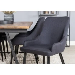 Jakarta t Spisebordssæt - Sort og Natur