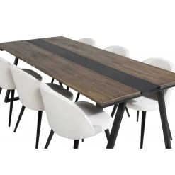 Jakarta t Spisebordsæt - Beige, Sort og Natur