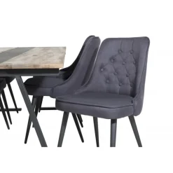 Jakarta t Spisestuesæt - Sort og Natur