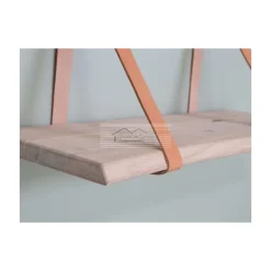 Jakob hylde 85x22 i hvid olieret egetræ