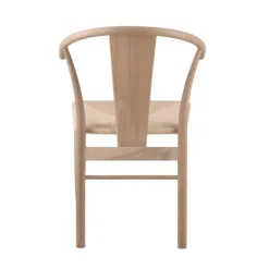 Janik Spisebordsstol med Armlæn – Off White Hvidpigmenteret Olieret Eg