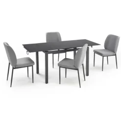 JASPER sæt bord + 4 Spisebordsstole