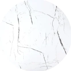 JAVA sæt af 2 sofaborde - Hvid marmorlook