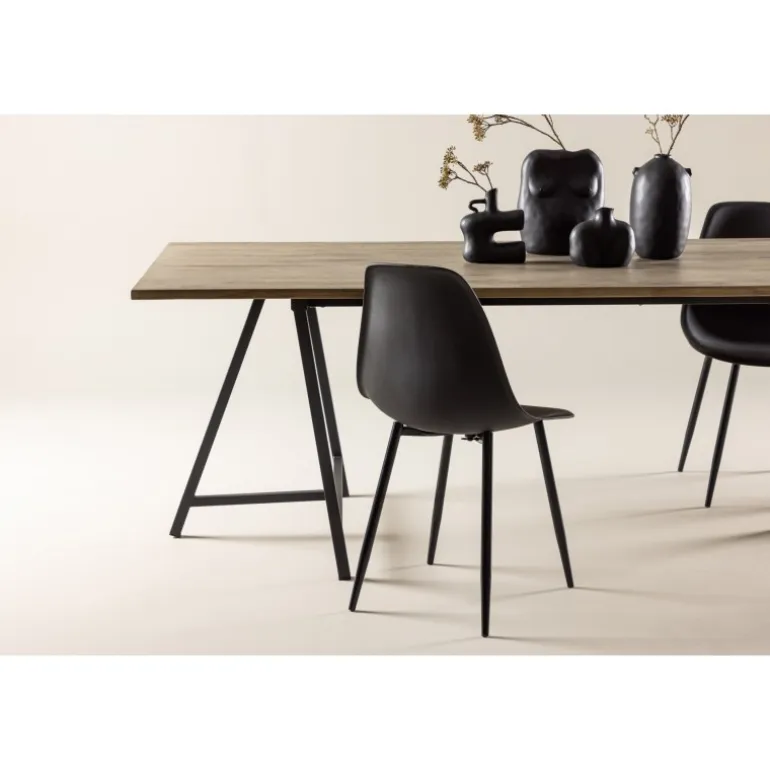 Jepara Spisebord - Sort og Grå