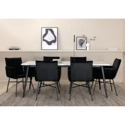 Jimmy e Spisebordssæt - Sort og Hvid