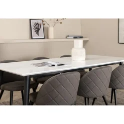 Jimmy e Spisebordssæt - Sort Grå og Hvid