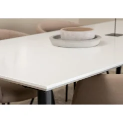 Jimmy Spisebordssæt - Beige, Sort og Hvid