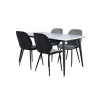 Jimmy Spisebordssæt - Sort og Hvid