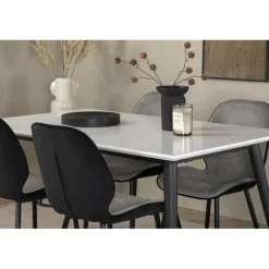 Jimmy Spisebordssæt - Sort og Hvid