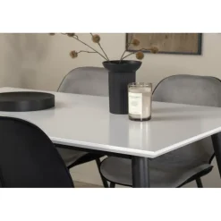 Jimmy Spisebordssæt - Sort og Hvid