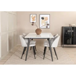 Jimmy Spisebordssæt - Sort og Grå