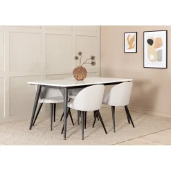 Jimmy Spisebordssæt - Sort og Grå