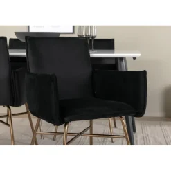 Jimmy Spisebordssæt - Sort og Hvid