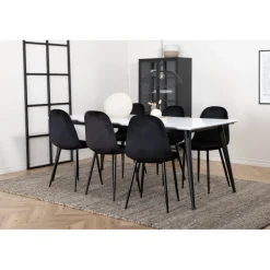 Jimmy Spisestuesæt 195 x 90 med 6 x Polar spisebordstole
