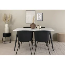 Jimmy t Spisebordssæt - Sort og Hvid