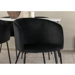 Jimmy t Spisebordssæt - Sort og Hvid