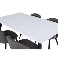 Jimmy t Spisebordssæt - Sort Grå og Hvid