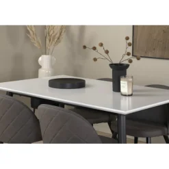 Jimmy t Spisebordssæt - Sort Grå og Hvid