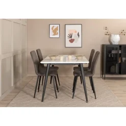 Jimmy t Spisebordssæt - Sort og Grå